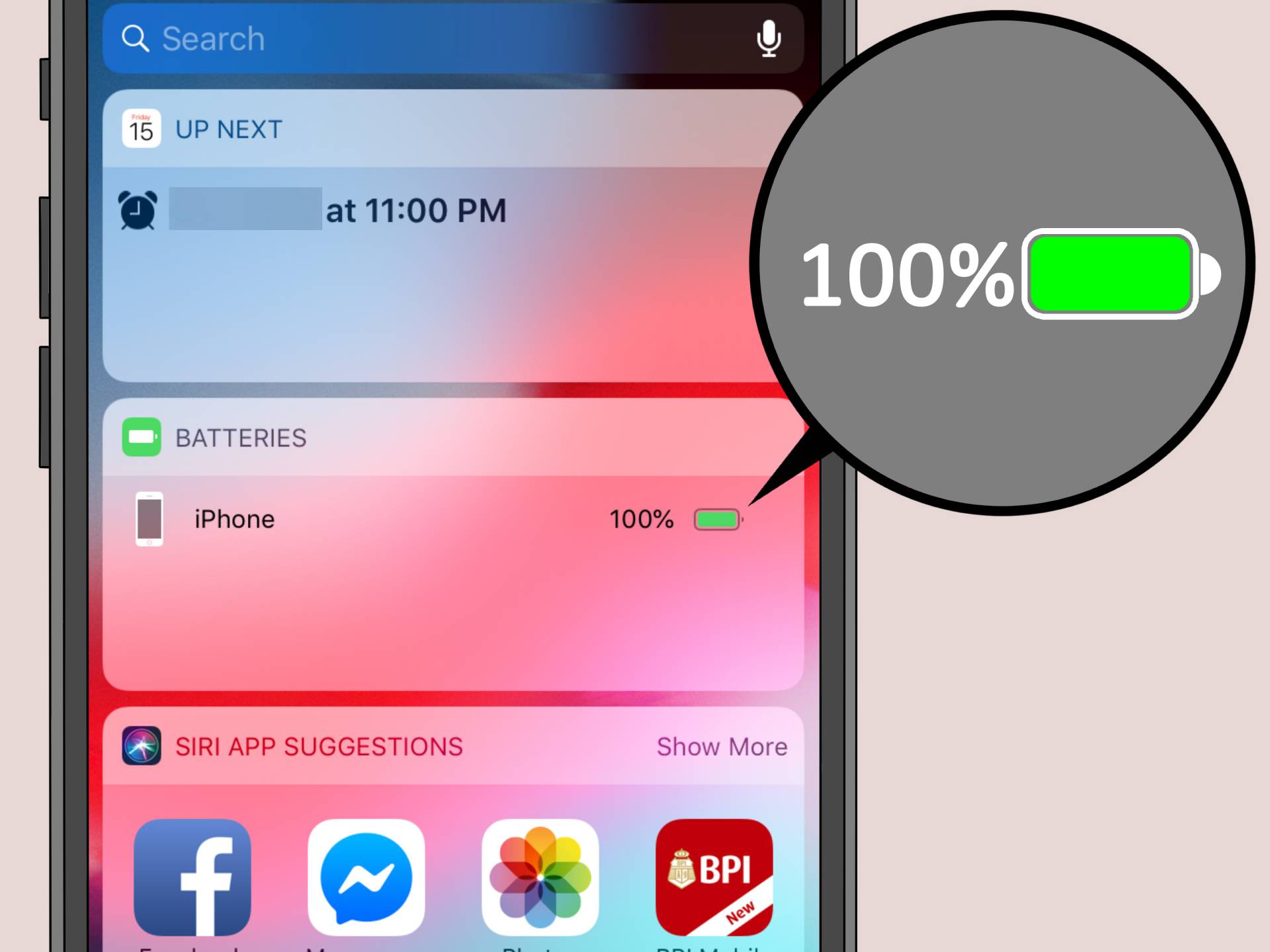 Установить заряд. Виджет батареи айфон. Iphone Battery status Bar. Battery percentage in iphone 7. Заряд батареи 100 на айфоне х.